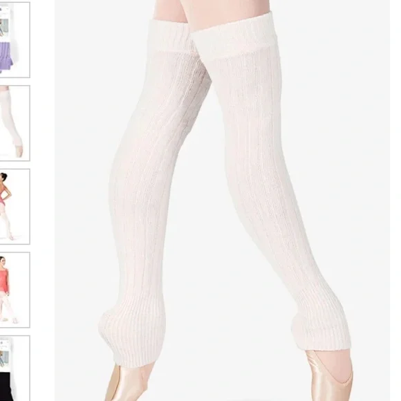 Pink Knit Leg Warmers - Picture 2 of 3